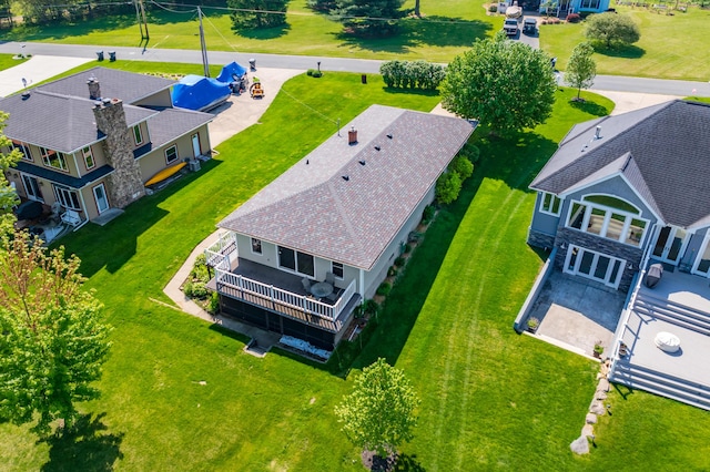 7585 S Indian Lake Dr, Vicksburg, MI 49097 - aerial view of property and surrounding area