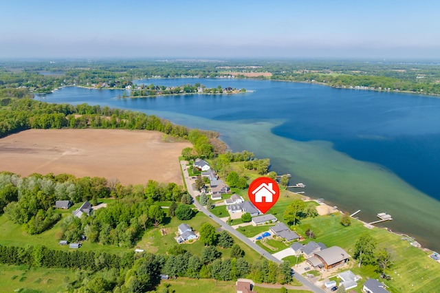 7585 S Indian Lake Dr, Vicksburg, MI 49097 - view of property location with a large body of water