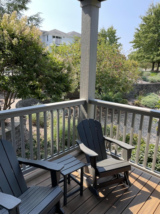 view of wooden terrace