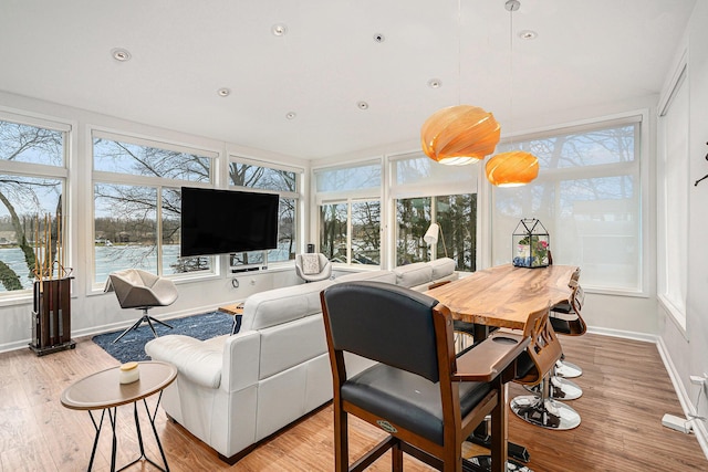 view of sunroom / solarium