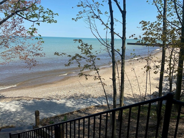 water view with a view of the beach
