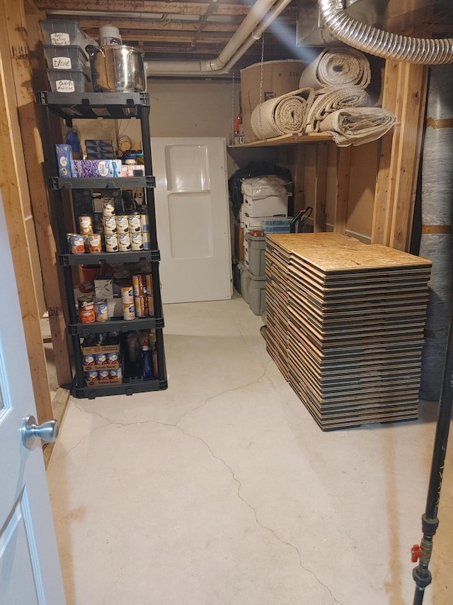 view of storage room