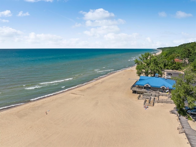 water view with a beach view