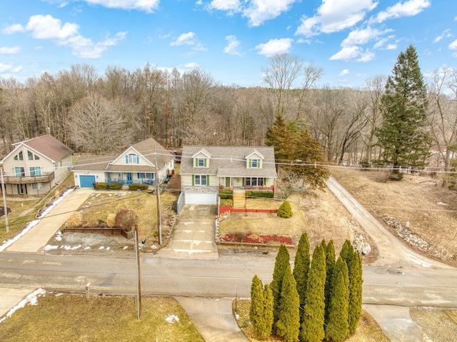 birds eye view of property