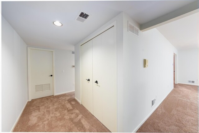 21082 Boulder Cir, Northville, MI 48167 - hall with visible vents and light carpet