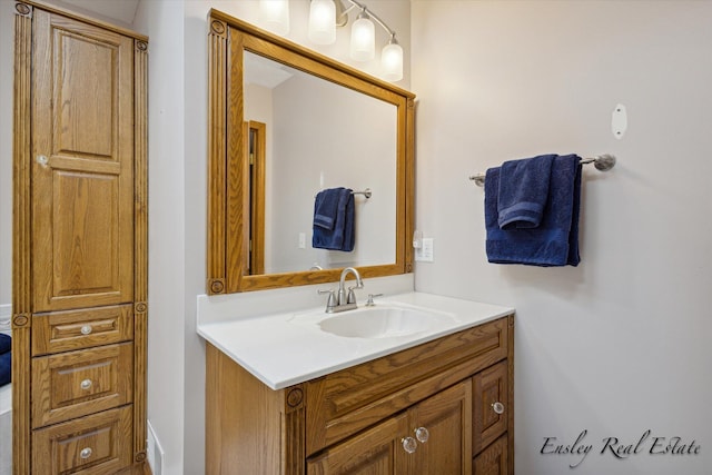 bathroom featuring vanity