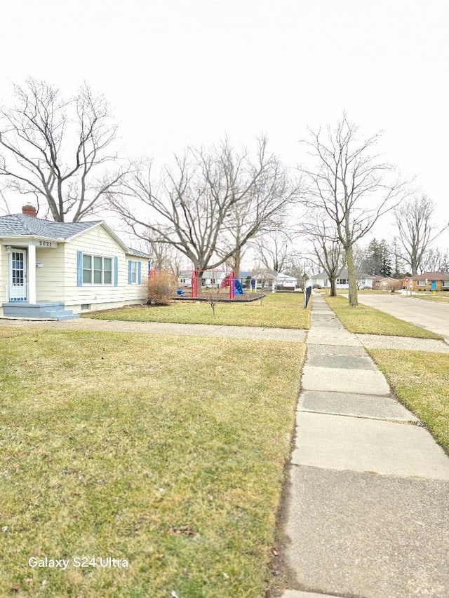 view of yard with playground community