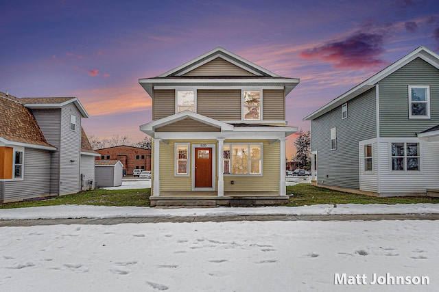 view of front of house with a porch