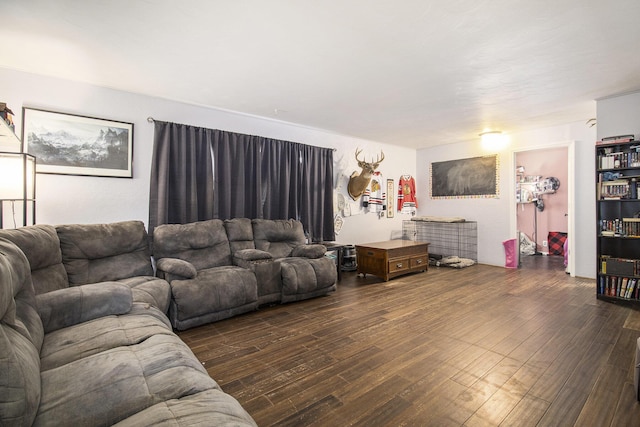 living room featuring wood finished floors