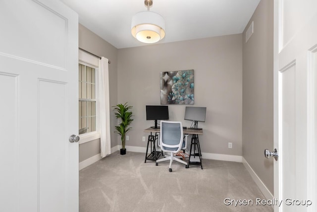 7313 Valhalla Dr, Hudsonville, MI 49426 - office space featuring baseboards, visible vents, and carpet