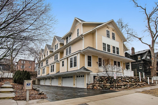 view of front of home with an attached garage