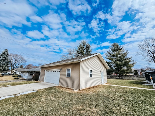 exterior space with fence