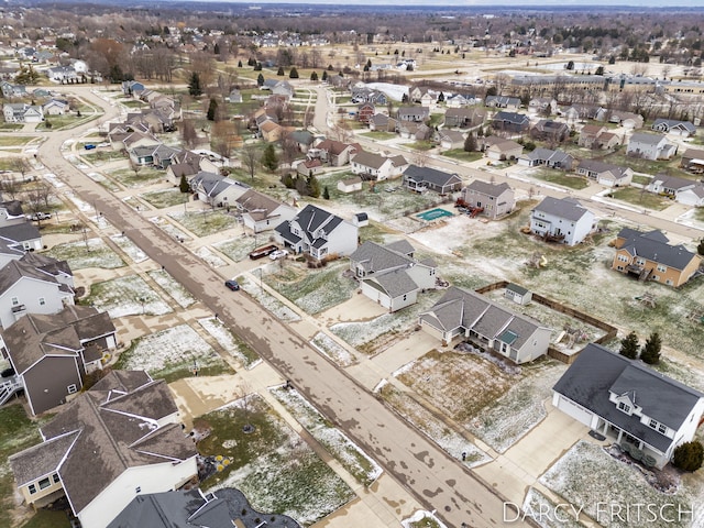 birds eye view of property featuring a residential view