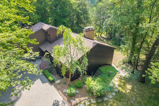 3075 Mineral Springs Trl, Mount Pleasant, MI 48858 - view of subject property featuring a heavily wooded area