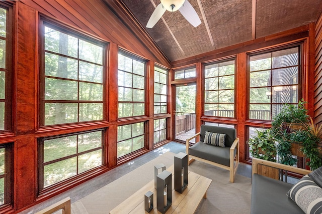 3075 Mineral Springs Trl, Mount Pleasant, MI 48858 - sunroom / solarium with lofted ceiling and carpet