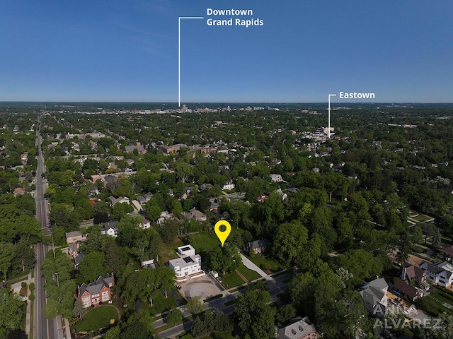 727 Plymouth Rd SE, East Grand Rapids, MI 49506 - aerial view of property and surrounding area
