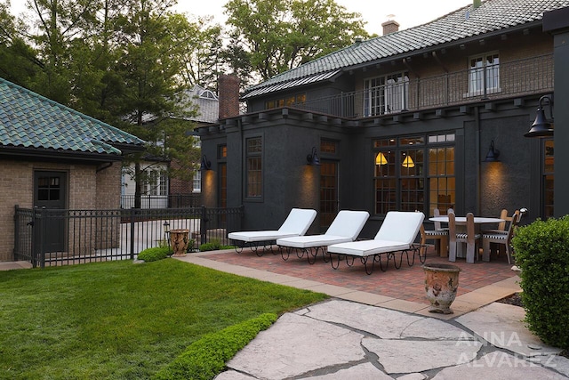 727 Plymouth Rd SE, East Grand Rapids, MI 49506 - view of yard with a patio and a balcony