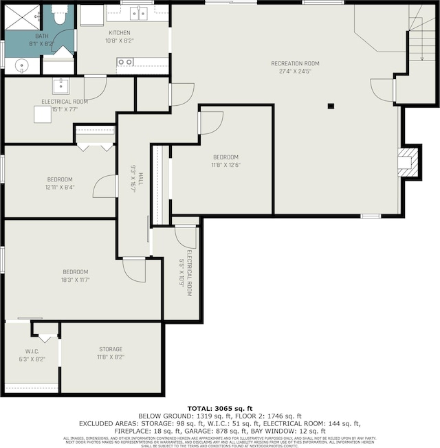 6665 E Lake St, Sand Lake, MI 49343 - plan