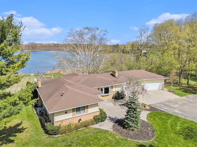 6665 E Lake St, Sand Lake, MI 49343 - aerial view with a water view