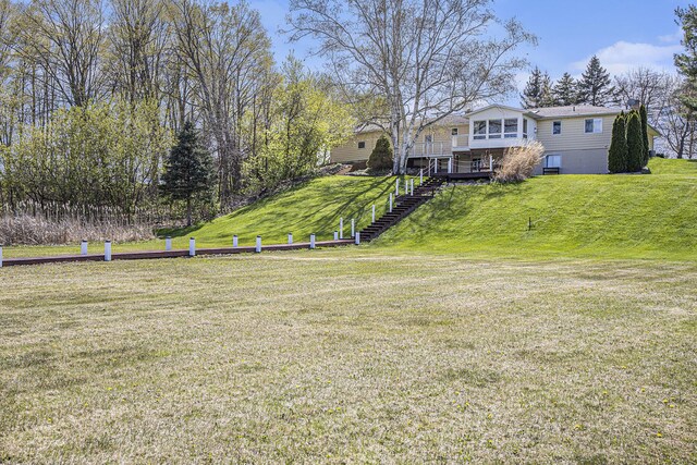6665 E Lake St, Sand Lake, MI 49343 - view of yard featuring stairs