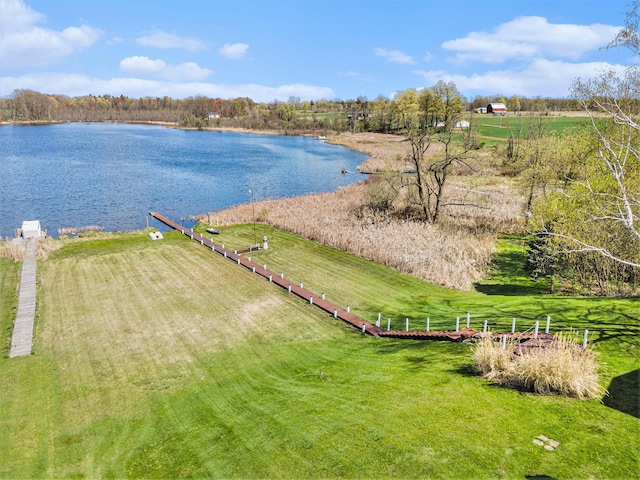 6665 E Lake St, Sand Lake, MI 49343 - bird's eye view with a water view
