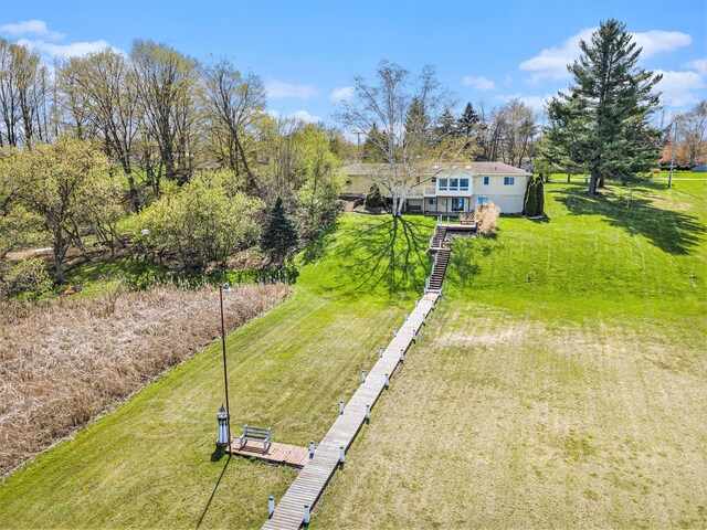 6665 E Lake St, Sand Lake, MI 49343 - birds eye view of property