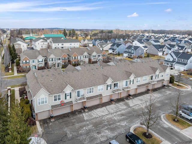 bird's eye view featuring a residential view