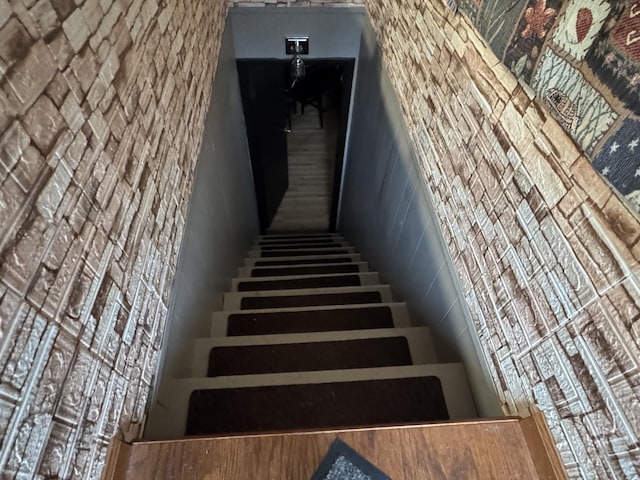 view of stairway