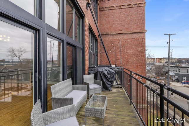 balcony with grilling area