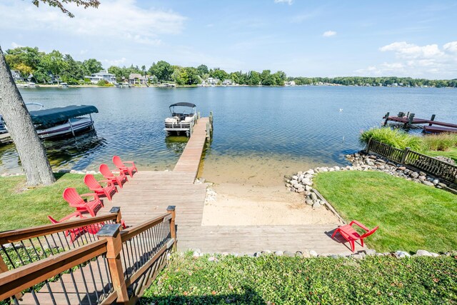7881 Lakewood Dr, Coloma, MI 49038 - dock featuring a water view