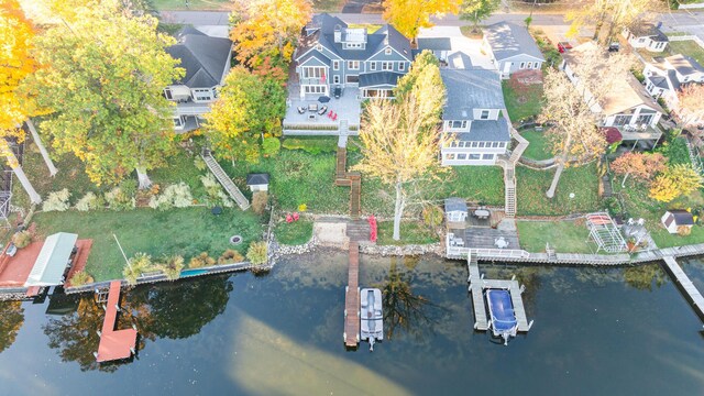 7881 Lakewood Dr, Coloma, MI 49038 - aerial view of a nearby body of water