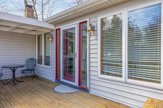 8581 Lynwood Ln, Mecosta, MI 49332 - view of deck