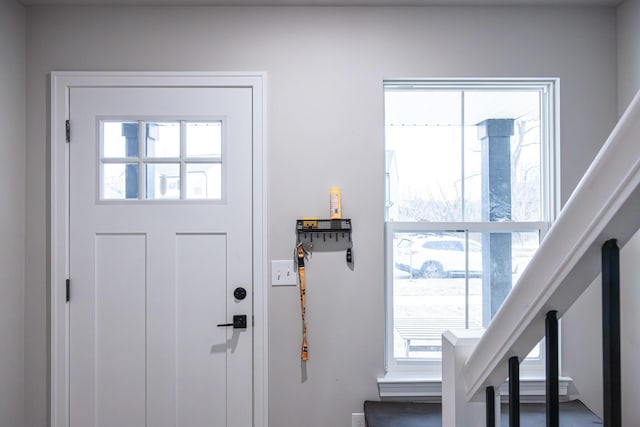 entrance foyer featuring stairway