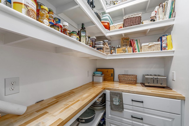 view of pantry