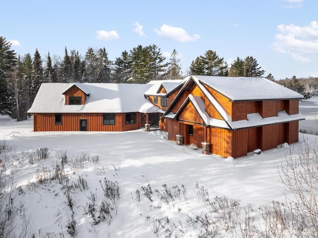 view of rustic home