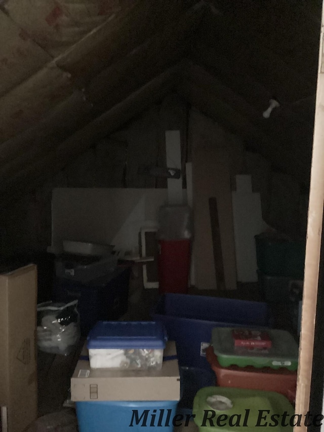 view of attic