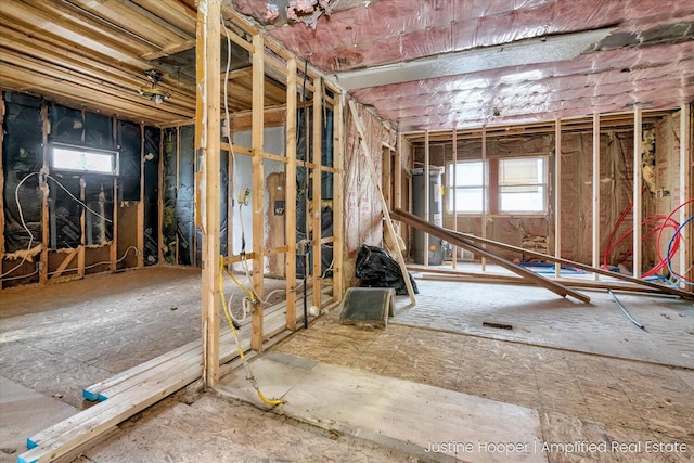 miscellaneous room featuring water heater