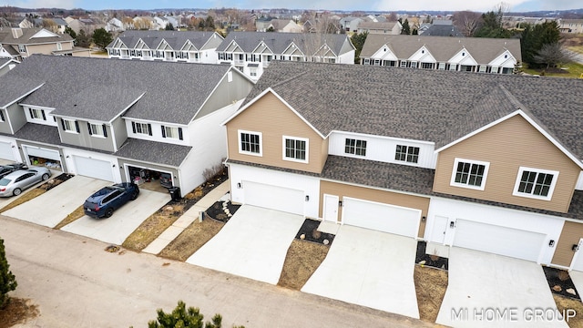 birds eye view of property featuring a residential view