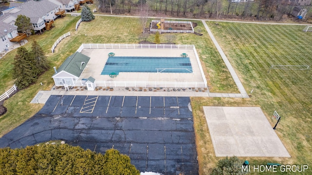 birds eye view of property