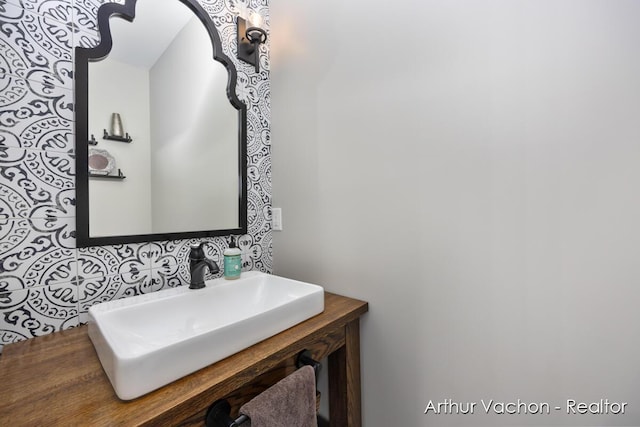 bathroom with a sink