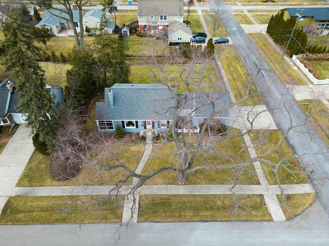 birds eye view of property featuring a residential view