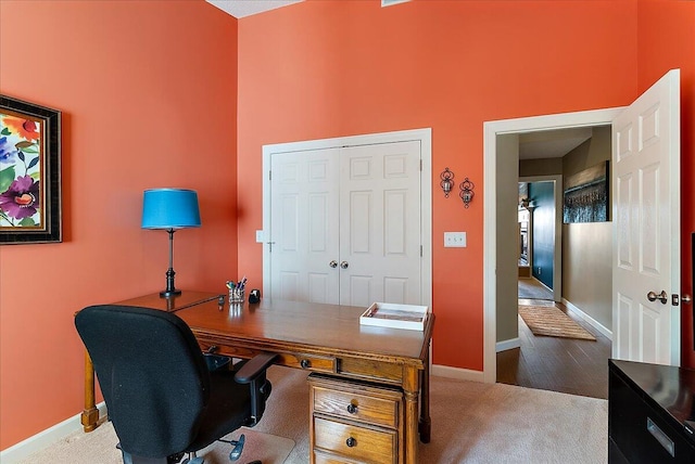 4144 Ridge Rd Unit 16, Stevensville, MI 49127 - office space with carpet, baseboards, and a high ceiling