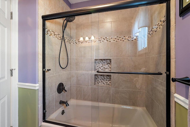 4144 Ridge Rd Unit 16, Stevensville, MI 49127 - bathroom featuring combined bath / shower with glass door