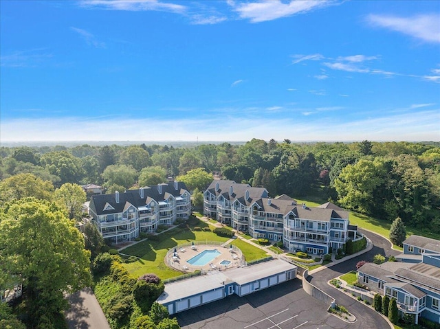 4144 Ridge Rd Unit 16, Stevensville, MI 49127 - aerial view of a pool