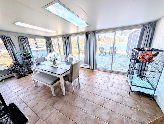 5007 S 42nd St, Climax, MI 49034 - sunroom / solarium with a skylight and stone finish flooring