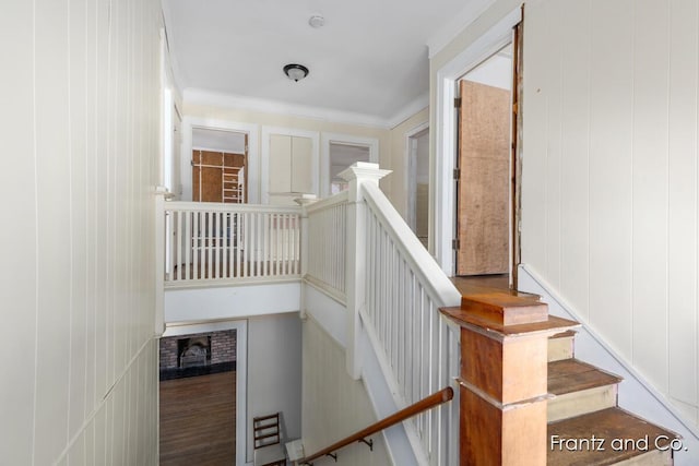 stairs with ornamental molding