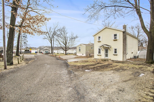 exterior space with a residential view