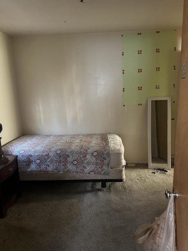 unfurnished bedroom with carpet floors