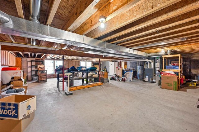 61914 M-51, Niles, MI 49120 - basement featuring heating unit and water heater