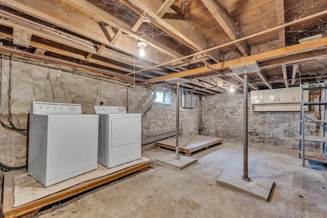 603 Gott St, Ann Arbor, MI 48103 - basement with washer and clothes dryer